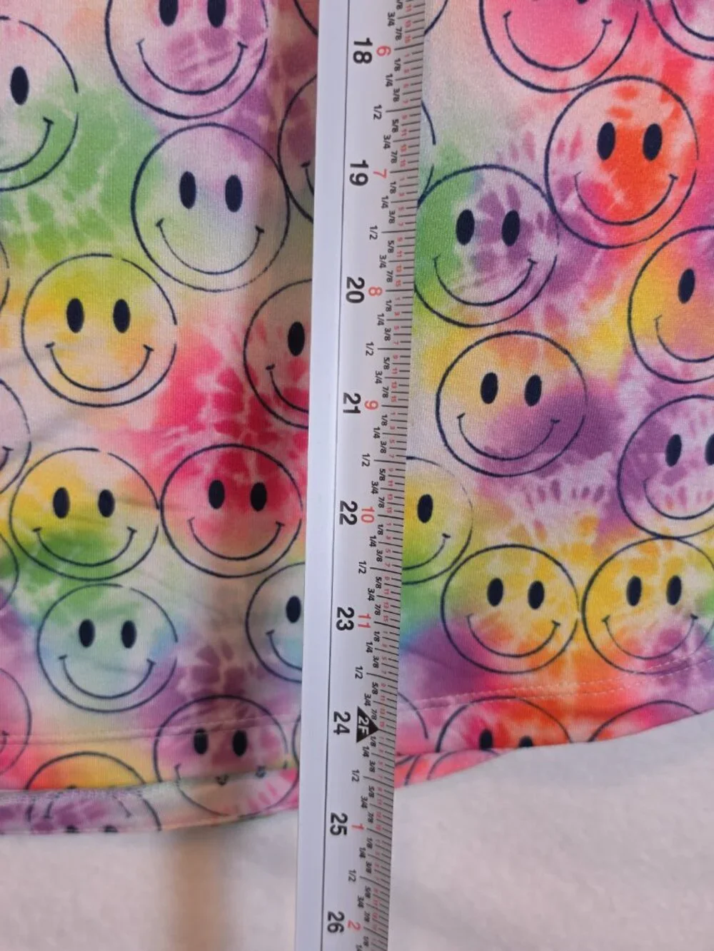 Ava Therese Smiley Face Tie Dye Long Sleeve Plus Size Top 2XL
